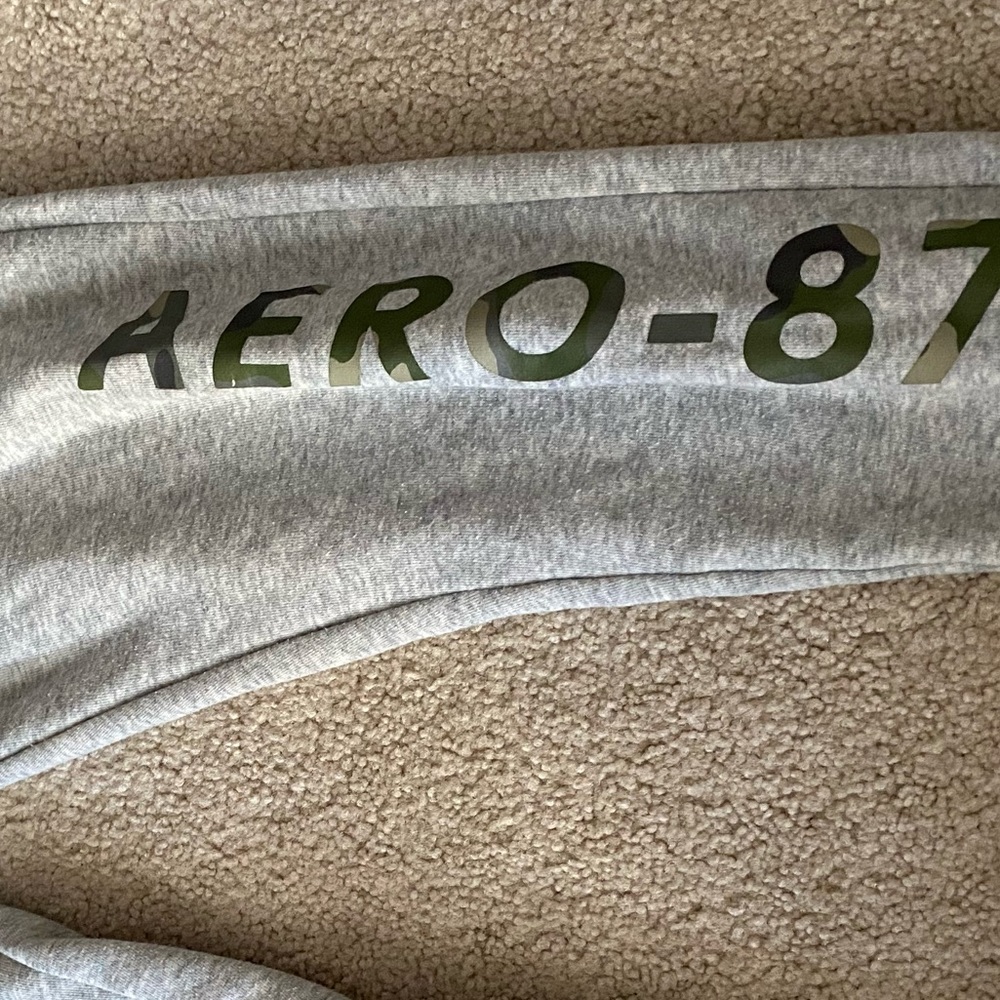 gray aero sweats
